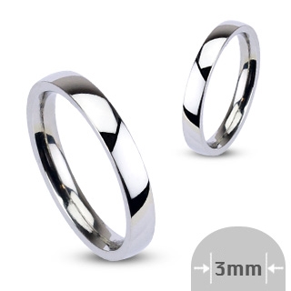 Bague femme acier anneau argent trs fin