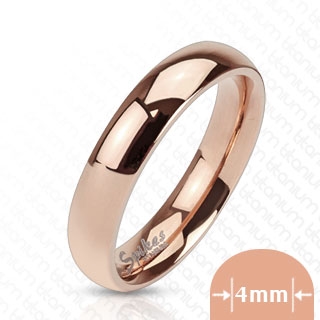 Bague femme titane cuivre style alliance