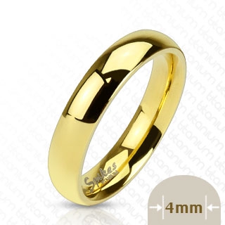 Bague femme titane dore style alliance