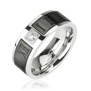 Bague homme acier Dark Roman