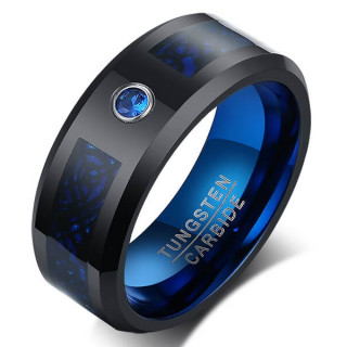 Bague homme en tungstene Poseidon