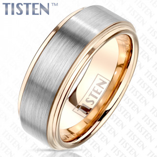 Bague homme tisten cuivre  bandeau bross