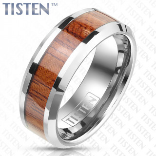 Bague homme tisten Wood Style Grey