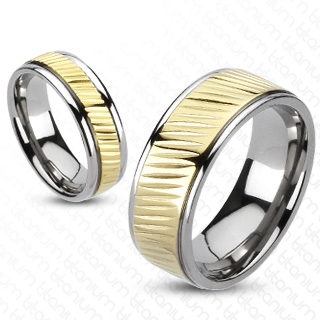 Bague homme titane Slash