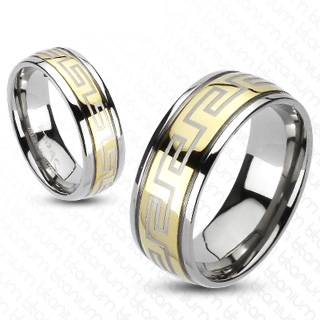 Bague homme titane Maze