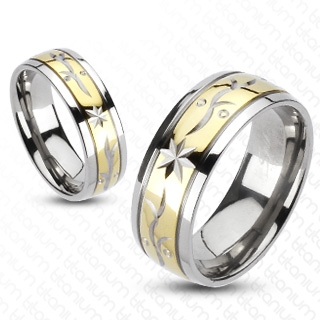 Bague homme titane Compass