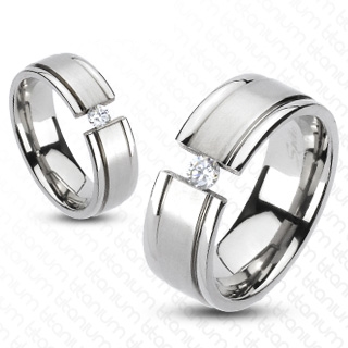 Bague homme titane Clamp