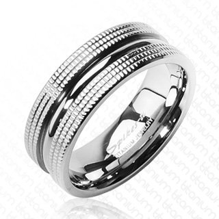 Bague titane Dual Design