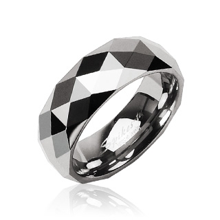 Bague homme tungstene Matrix