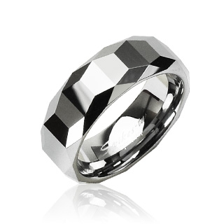 Bague homme tungstene Ridge