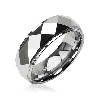 Bague homme tungstene Wedge