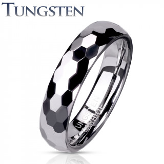 Bague mixte tungstene Disco