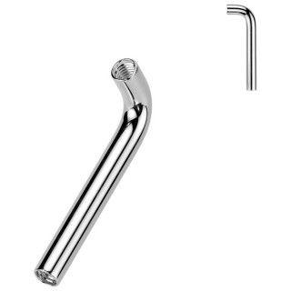 Barre coud�e sp�ciale piercing Cristina en Titane (ASTM F-136)