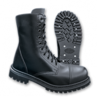 Boots Phantom 10 trous style militaire noire (mixte) - Brandit