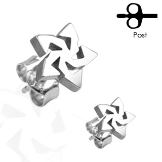 Boucle d'oreille �toile tribale (� l'unit�)