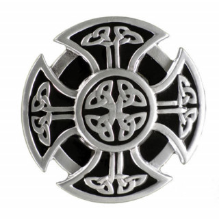 Boucle de ceinture  croix celtique style bouclier