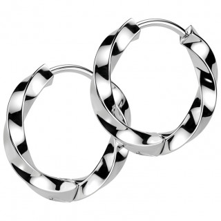 Boucles croles vrilles en acier (paire)