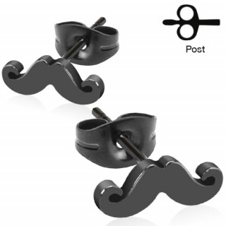 Boucles d'oreilles en forme de moustaches