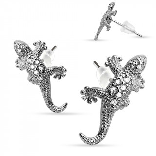 Boucles d'oreilles lzard en argent 925