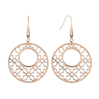 Boucles d'oreilles pendantes style vitrail