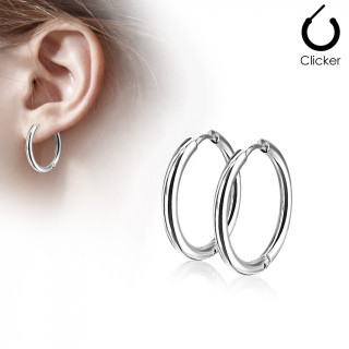 Boucles d'oreille croles en acier