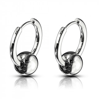 Boucles d'oreilles acier inspiration CBR (paire)