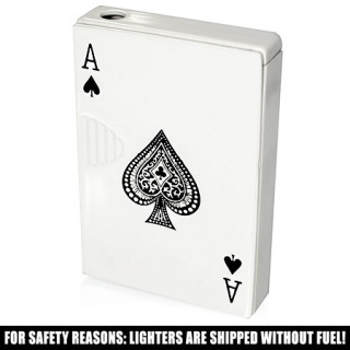 achat Briquet tempête imitation jeux de cartes avec quinte flush royale