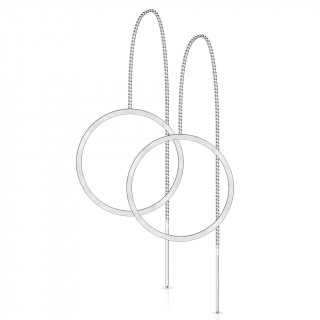Chaines d'oreilles en acier inox à grand cercle