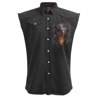 Chemise sans manche  Dragon dbordant de lave