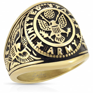 Chevalière homme acier US Army Seal