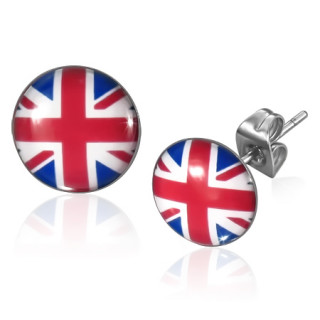 Clous d'oreilles avec imprimé drapeau Royaume-Uni (Union Jack)