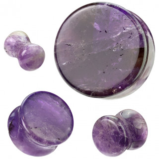 Ecarteur plug double vas en Amethyste