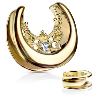 Ecarteur saddle U en acier Doré à ornement style dentelle