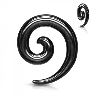 Ecarteur spirale en acier noir