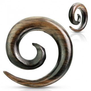 Ecarteur spirale en bois d'ébène strié