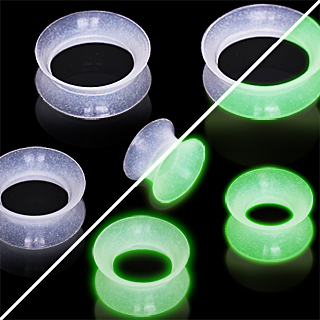 Ecarteur tunnel transparent en silicone phosphorescent