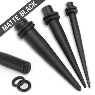 Ecarteur type tapers en acier noir mat