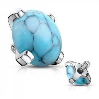 Embout microdermal à Turquoise