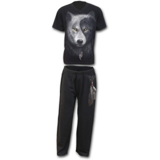 Ensemble pyjamas gothique homme 4 pices esprit du loup