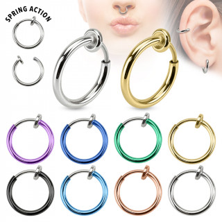 Faux piercing anneau oreille ou nez (sans perage)