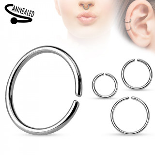 Faux piercing anneau oreille ou nez (sans perage) style classique