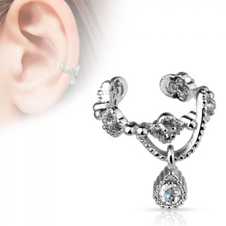 Faux piercing oreille / cartilage style vintage