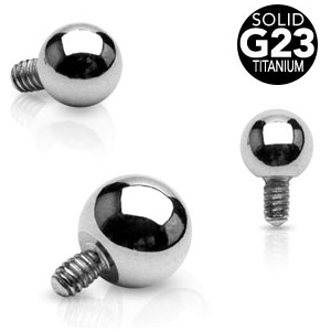 Embout microdermal à boule en titane grade 23