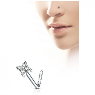 Piercing nez toile polaire strass