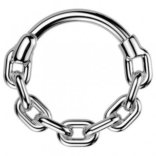 Anneau charnire Maillons en acier (oreille, septum...)