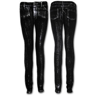 Legging femme gothique noir imitation jean's