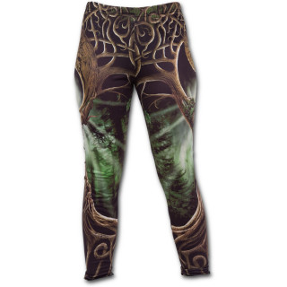 Leggings femme marron "reine de la nature" style celtique