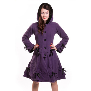 Manteau femme violet  rubans - Poizen Industries