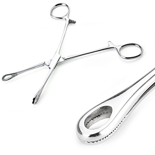 Mini pince clamp ronde (Forester Forceps)