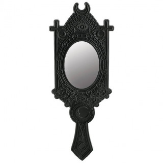 Miroir à main diseuse de bonne aventure avec lunes et signes du zodiaque - Restyle